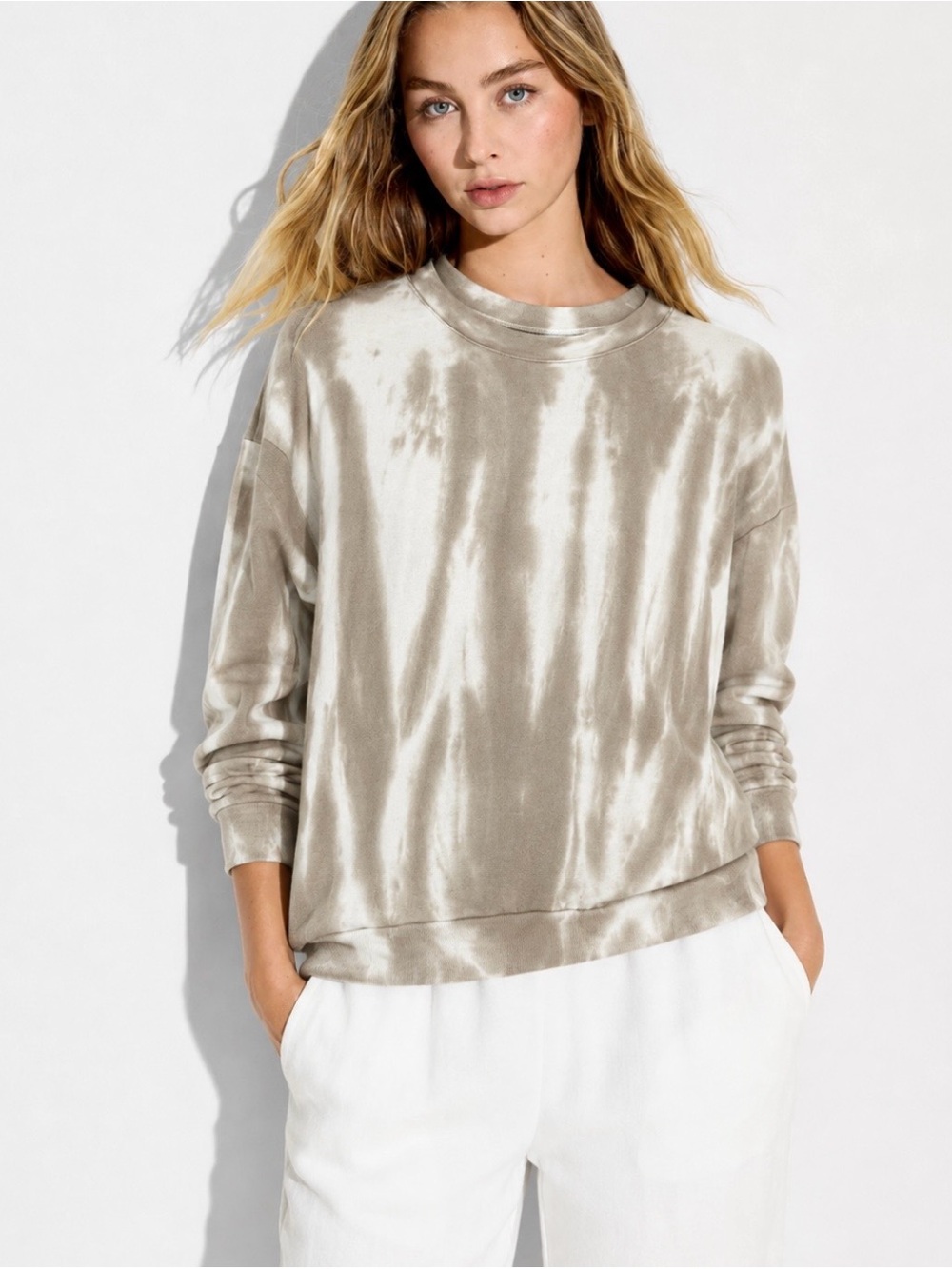 WILD FABLE TIE DYE FRENCH TERRY BOXY SWEATSHIRT S {FITS BIG} OVERSIZED RETRO Y2K - Picture 1 of 9